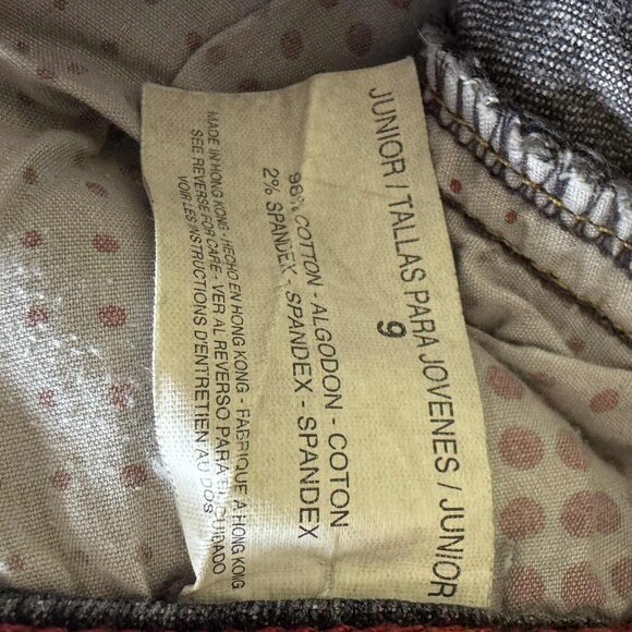 Y2K Gray GLO Flare Jeans Size 9 - Picture 7 of 9